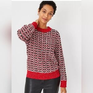 NWT ANN TAYLOR Tweed Sweater, size S